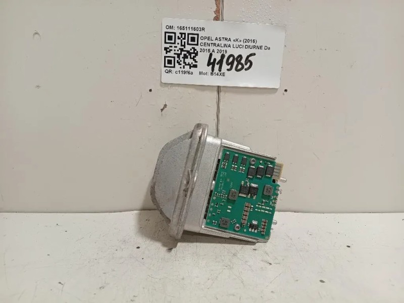 Centralina LUCI Diurne 165111603R Opel Astra K 2016