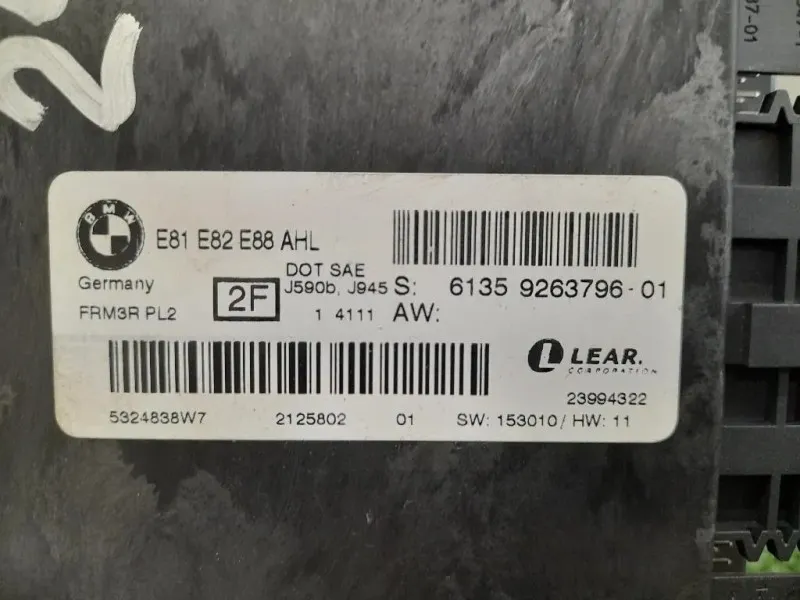 Centralina LUCI Interne 61359263796 Bmw Serie 1 E81 Berlina 2005