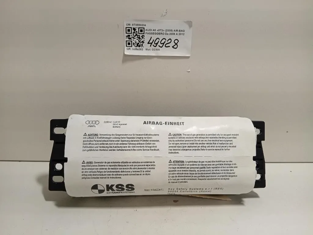 Air-bag Passeggero 8T0880204 Audi A5 8T3 2008