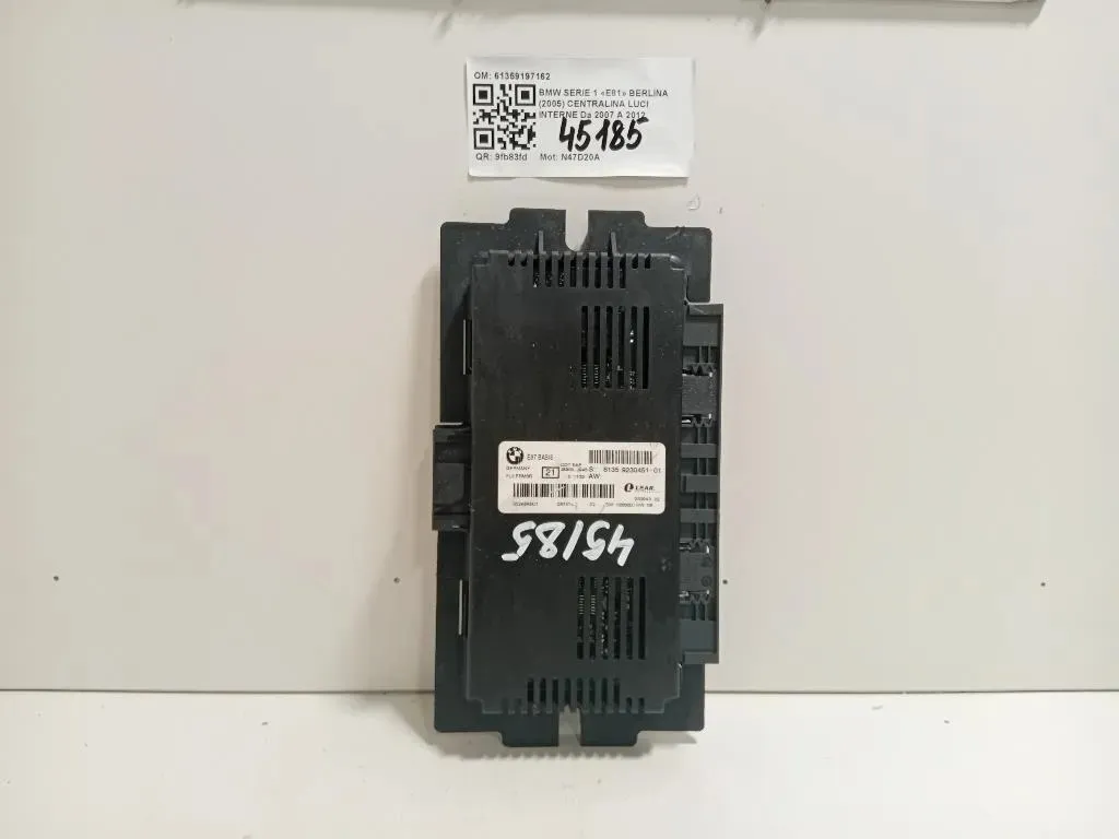 Centralina LUCI Interne 61359197162 Bmw Serie 1 E81 Berlina 2005