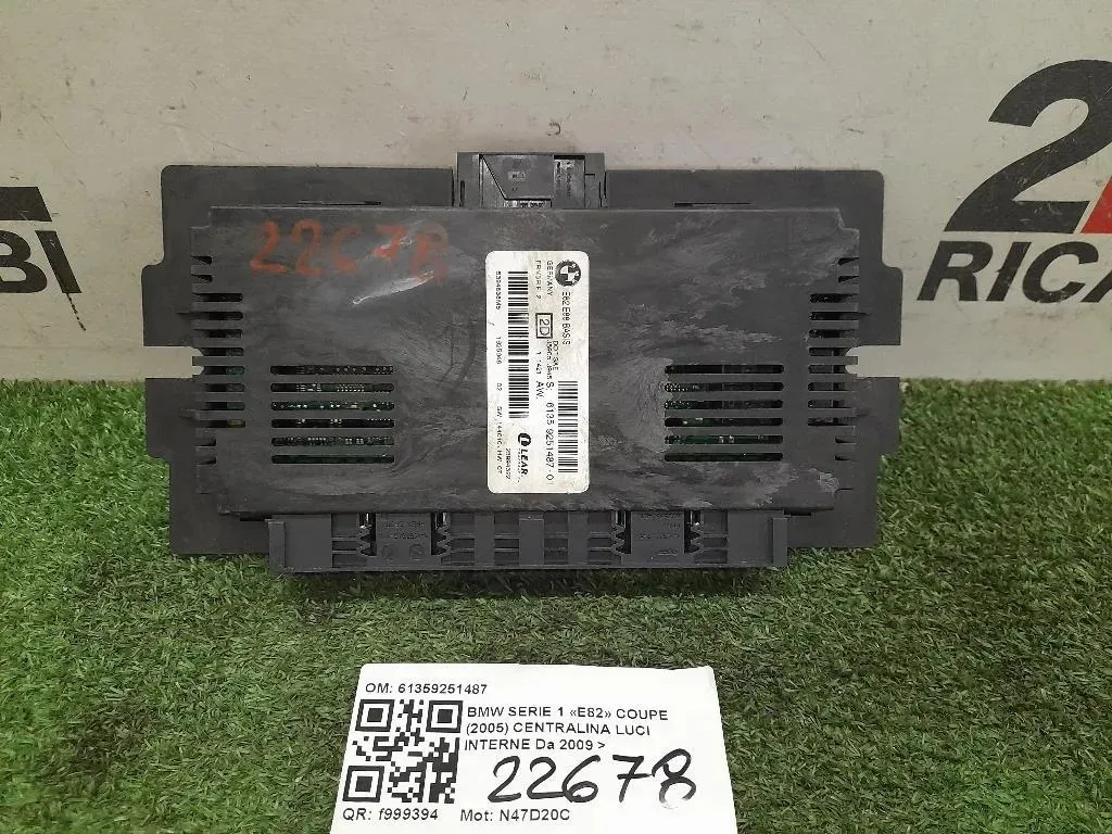 Centralina LUCI Interne 61359251487 Bmw Serie 1 E82 Coupe 2005