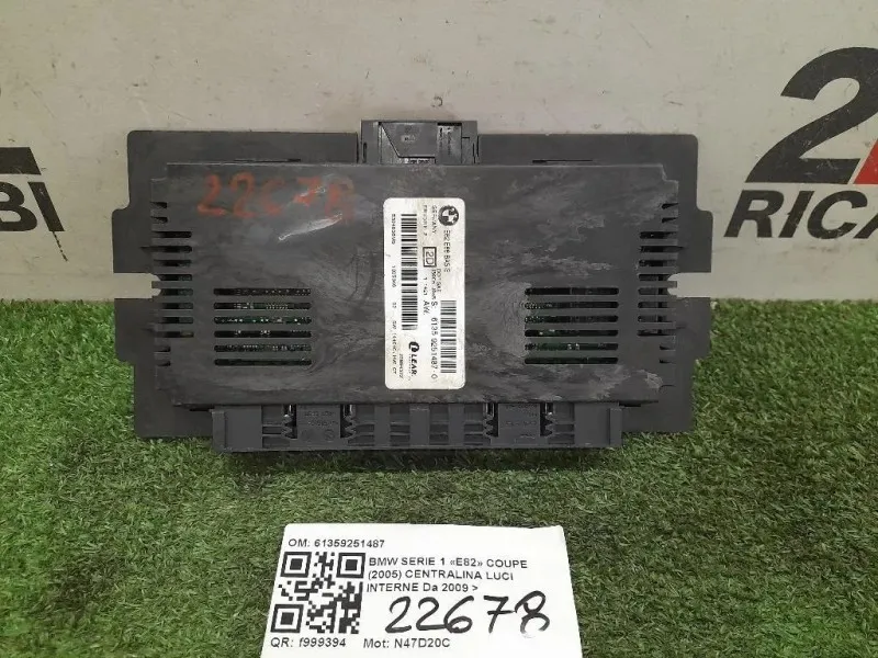 Centralina LUCI Interne 61359251487 Bmw Serie 1 E82 Coupe 2005
