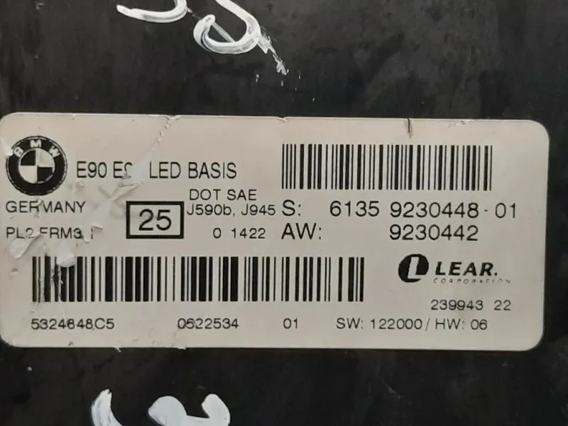 Centralina LUCI Interne 61359251487 Bmw Serie 1 E82 Coupe 2005