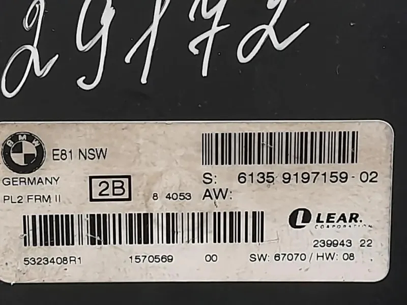 Centralina LUCI Interne 61359197159 Bmw Serie 1 E87 Berlina 2005