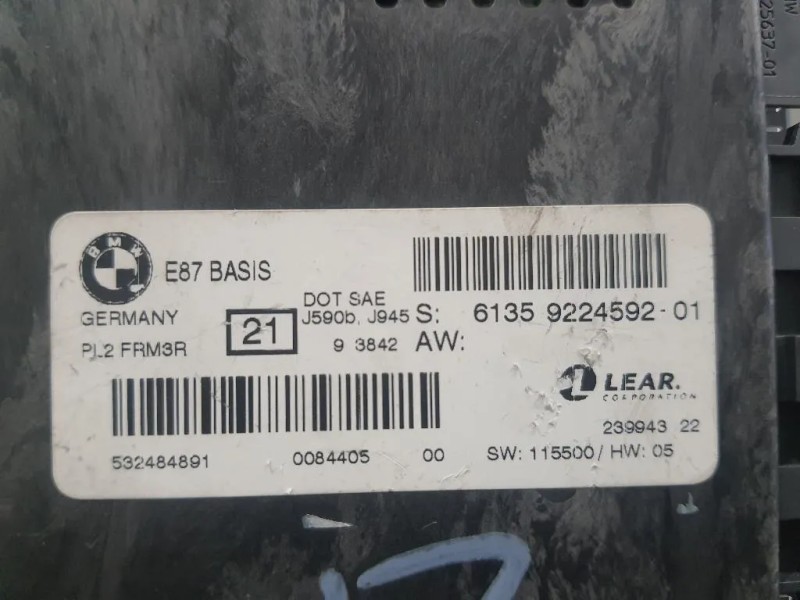 Centralina LUCI Interne 61359224592 Bmw Serie 1 E87 Berlina 2005