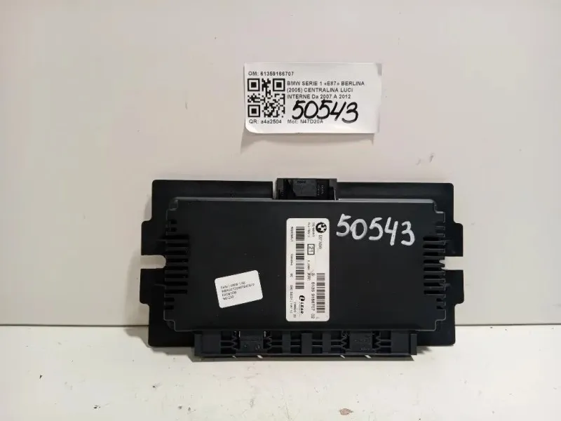 Centralina LUCI Interne 61359166707 Bmw Serie 1 E87 Berlina 2005