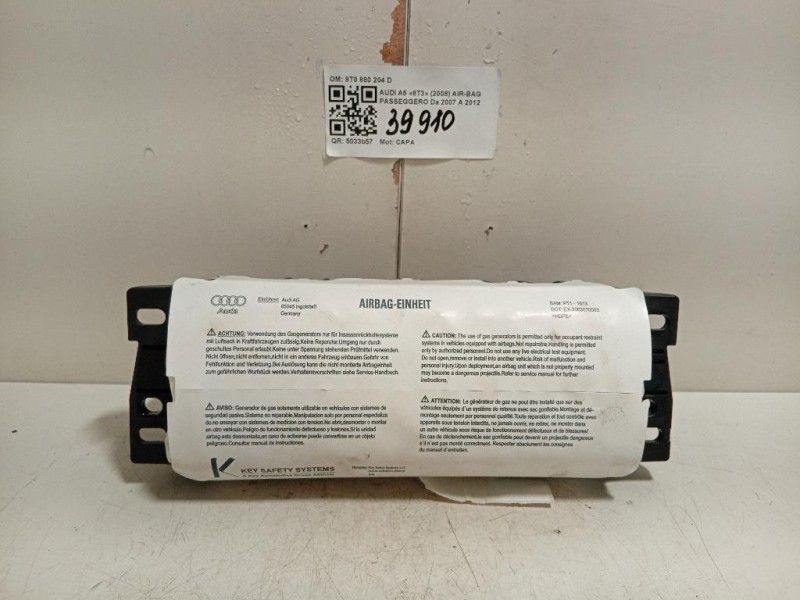 Air-bag Passeggero 8T0 880 204 D Audi A5 8T3 2008