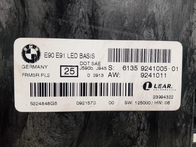 Centralina LUCI Interne 61359241005 Bmw Serie 3 E90 Berlina 2005