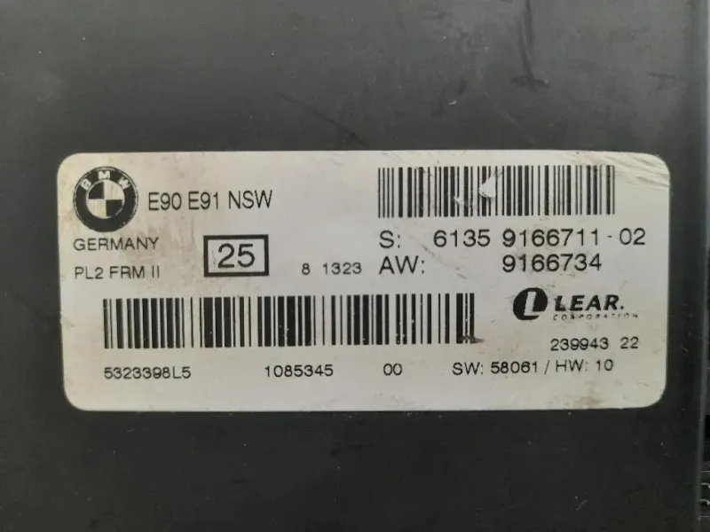 Centralina LUCI Interne 61359166711 Bmw Serie 3 E90 Berlina 2005