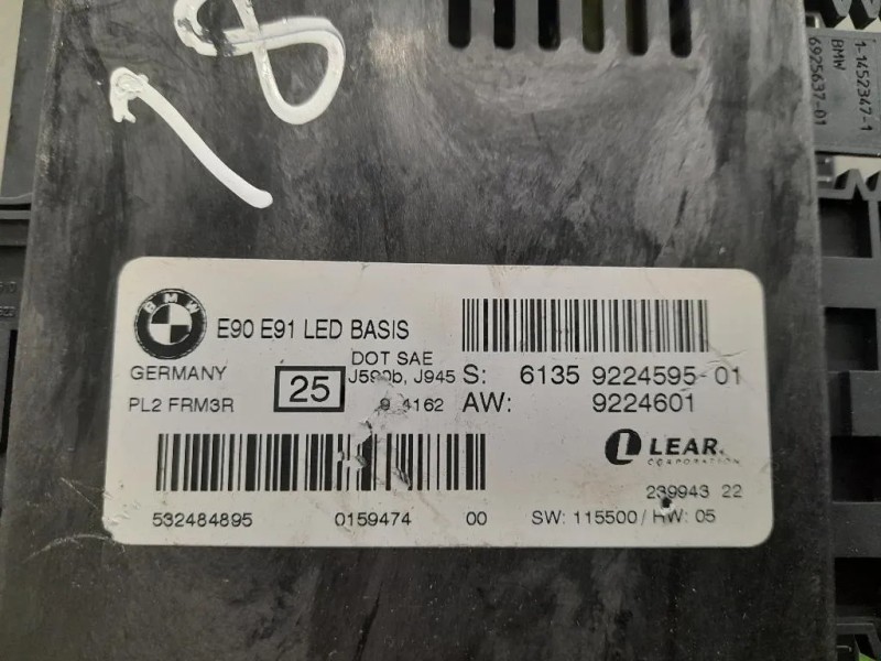 Centralina LUCI Interne 61359224595 Bmw Serie 3 E90 Berlina 2005