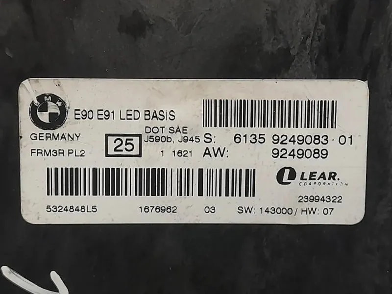 Centralina LUCI Interne 61359263796 Bmw Serie 5 F10 Berlina 2012