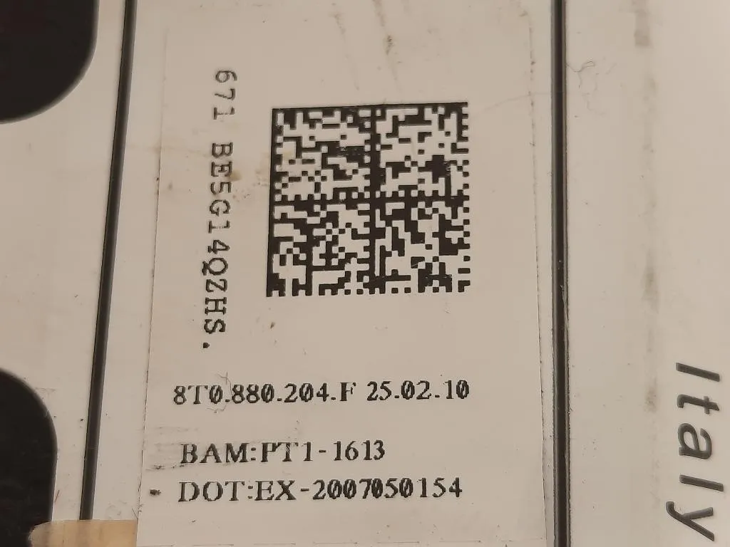 Air-bag Passeggero 8T0 880 204F Audi A5 8TA Sportback 2012