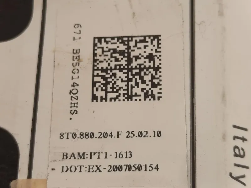 Air-bag Passeggero 8T0 880 204F Audi A5 8TA Sportback 2012