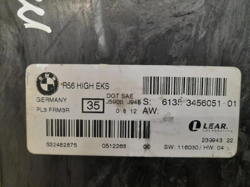 Centralina LUCI Interne 61353456051 Mini MINI Cooper R56 2007