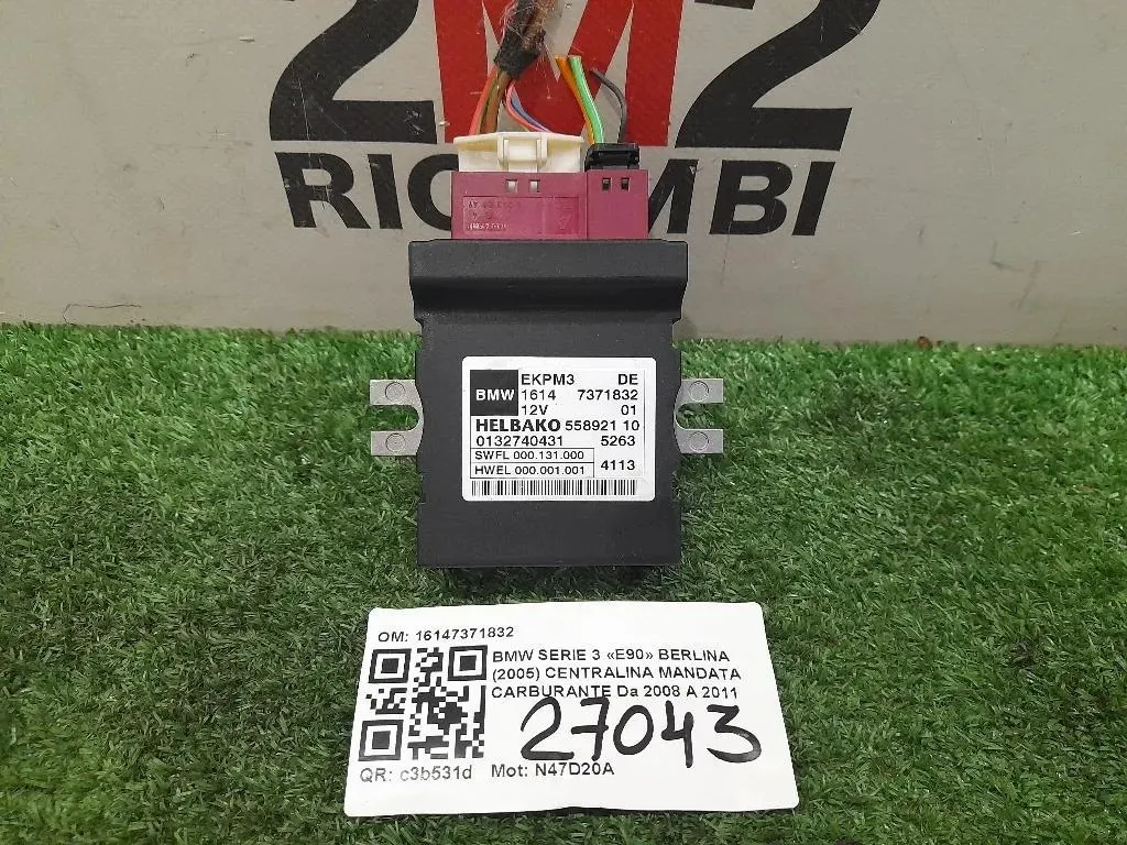 Centralina Mandata Carburante 16147371832 Bmw Serie 3 E46 Compact 2001