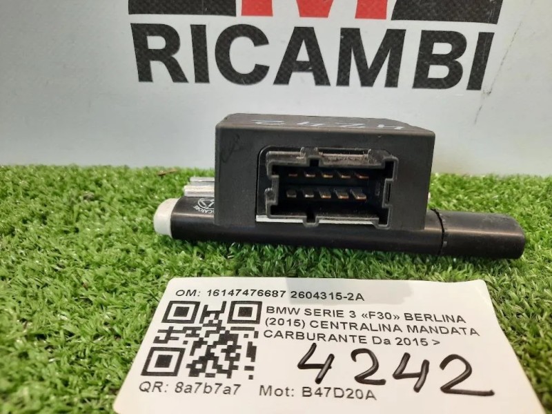 Centralina Mandata Carburante 16147476687 Bmw Serie 3 F30 Berlina 2015