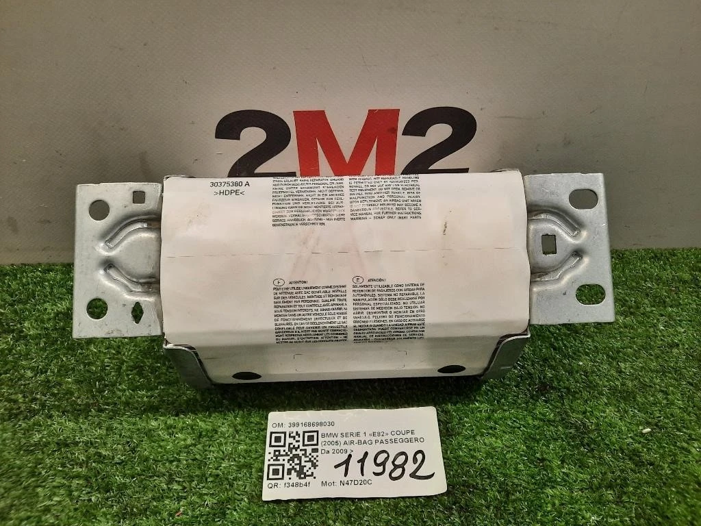 Air-bag Passeggero 399168698030 Bmw Serie 1 E82 Coupe 2005