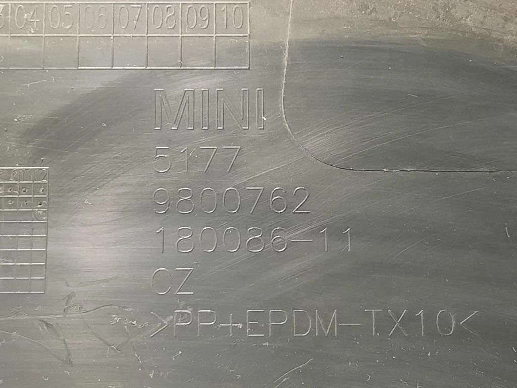 Modanatura Paracolpi Parafango ANT DX 51779800762 180086-11 Mini Countryman Cooper R60 2010