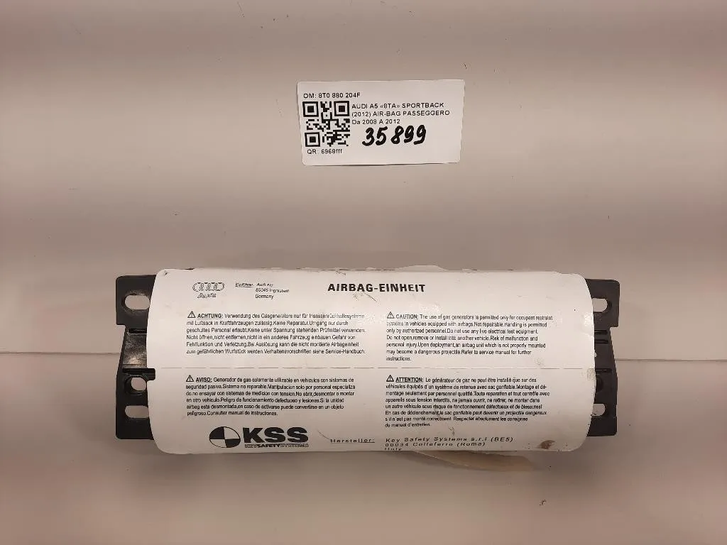 Air-bag Passeggero 8T0 880 204F Audi A5 8TA Sportback 2012