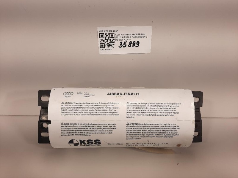 Air-bag Passeggero 8T0 880 204F Audi A5 8TA Sportback 2012