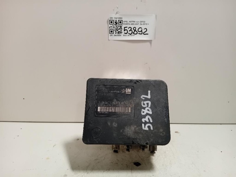 Pompa ABS ANT 13412550 Opel Astra J 2012