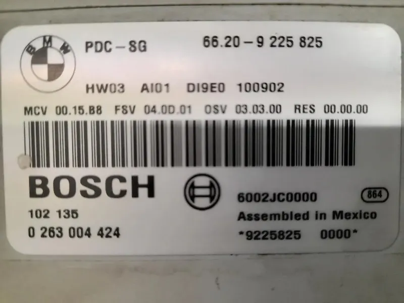 Centralina PARK Assist 66209225825 Bmw Serie 1 E87 Berlina 2005