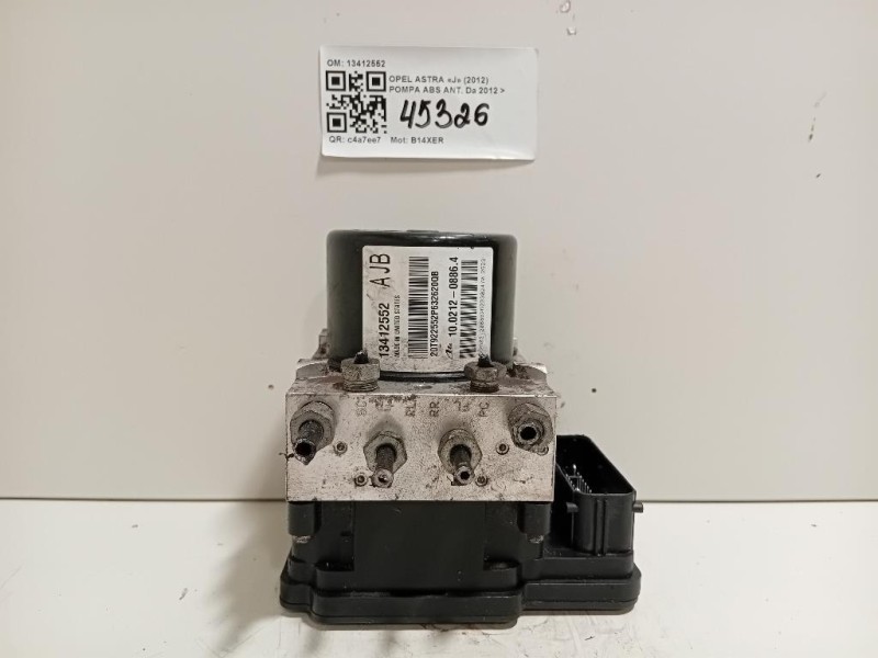 Pompa ABS ANT 13412552 Opel Astra J 2012