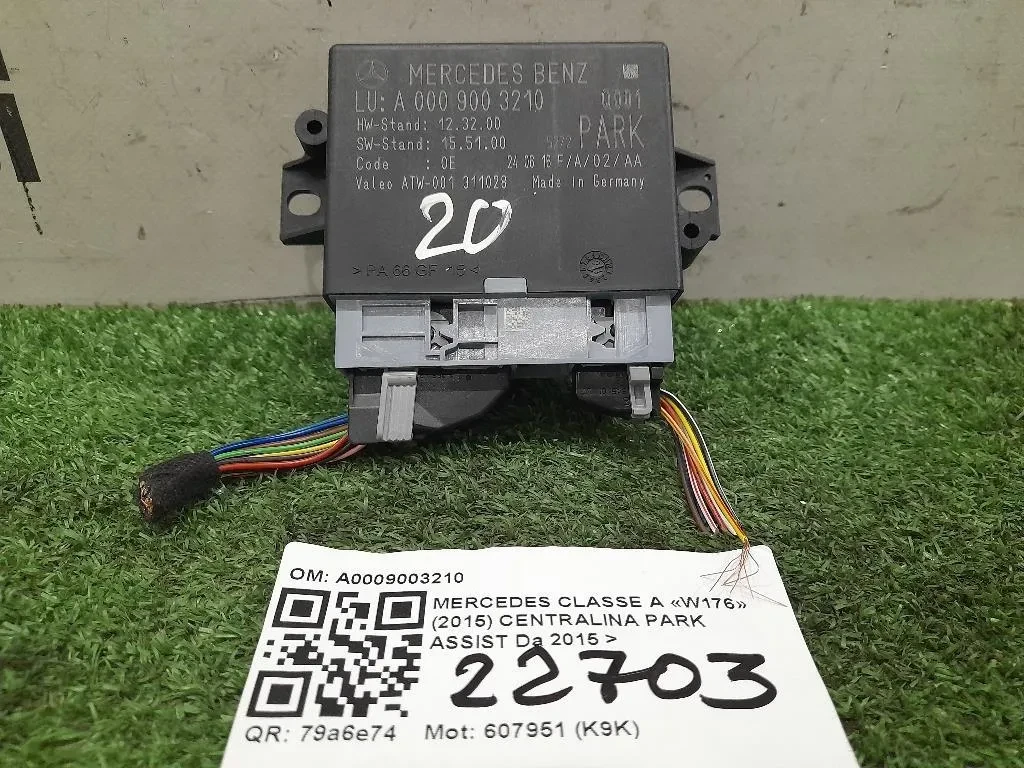 Centralina PARK Assist A0009003210 Mercedes Classe A W176 2015