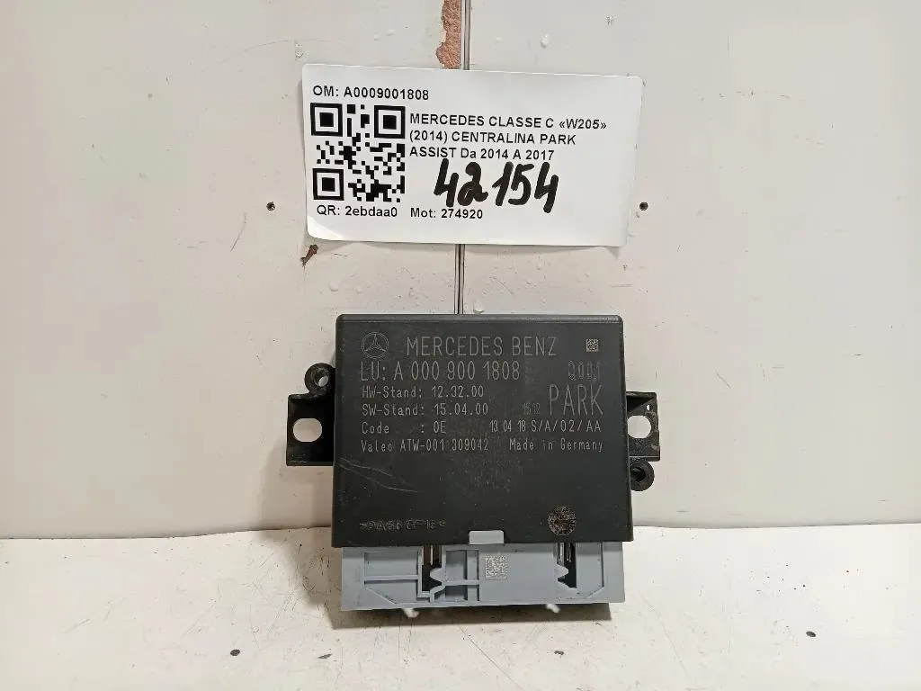 Centralina PARK Assist A0009001808 Mercedes Classe C W205 2014