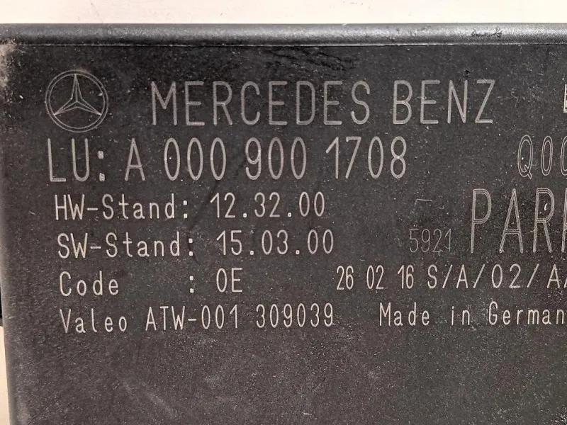 Centralina PARK Assist A0009001708 Mercedes Classe GLE W166 2015