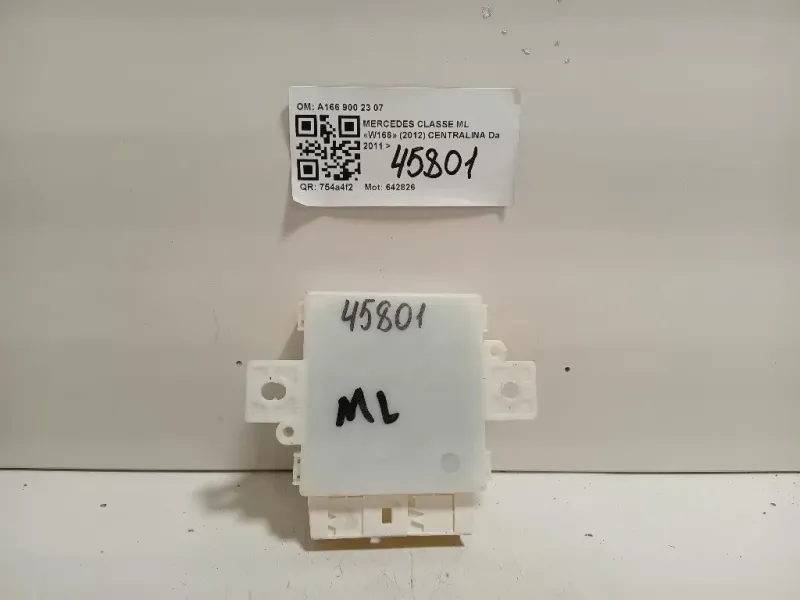 Centralina PARK Assist A166 900 23 07 Mercedes Classe ML W166 2012