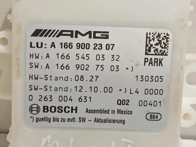 Centralina PARK Assist A1665450332 Mercedes Classe ML W166 2012