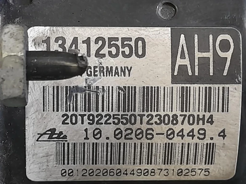 Pompa ABS ANT 13412552 Opel Astra J 2012
