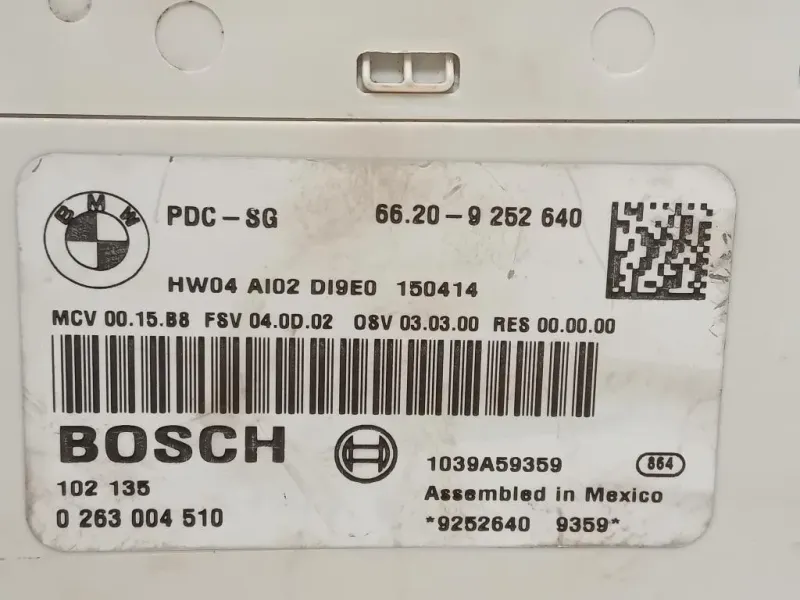 Centralina PARK Assist 6620-9252640 Mini MINI Cooper R56 2007