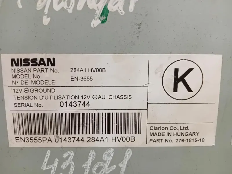 Centralina PARK Assist 014744 284A1 Nissan Qashqai II 2014