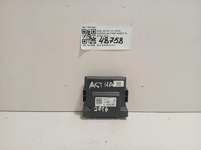 Centralina PARK Assist 13512363 Opel Astra K 2016