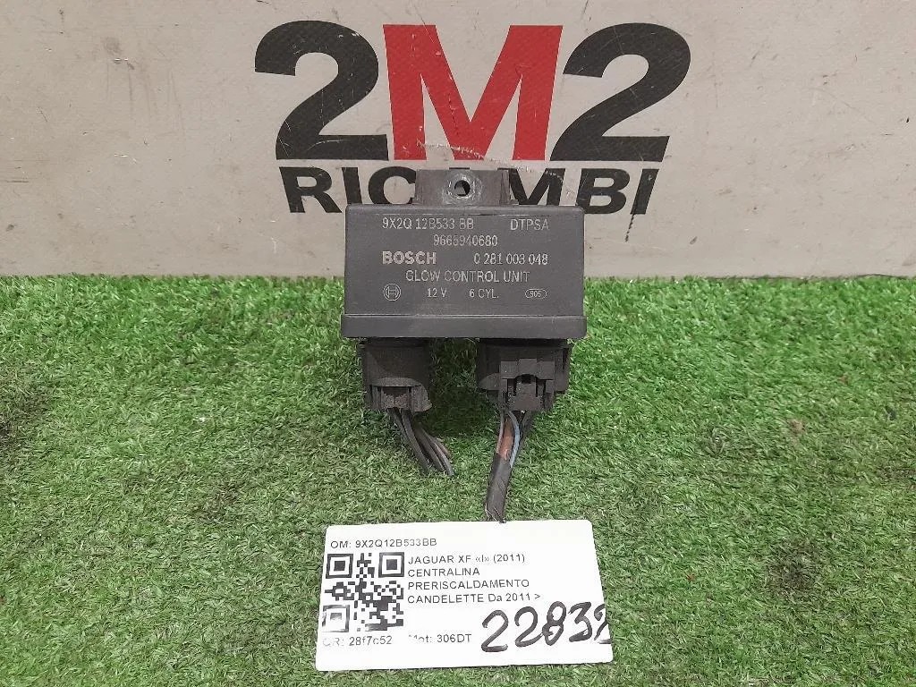 Centralina Preriscaldamento Candelette 9X2Q12B533BB Jaguar XF I 2011