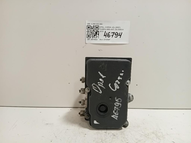 Pompa ABS ANT 0 265 232 288 Opel Corsa D 2007