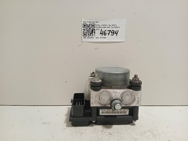 Pompa ABS ANT 0 265 232 288 Opel Corsa D 2007