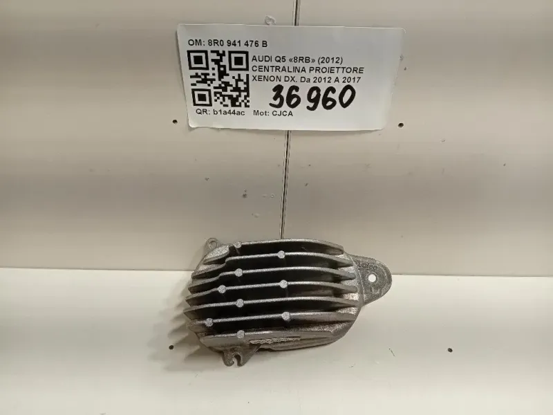 Centralina Proiettore Xenon DX 8R0 941 476 B Audi Q5 8RB 2012