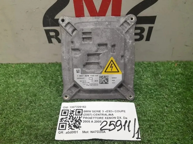 Centralina Proiettore Xenon DX 1307329153 Bmw Serie 3 E92 Coupe 2007