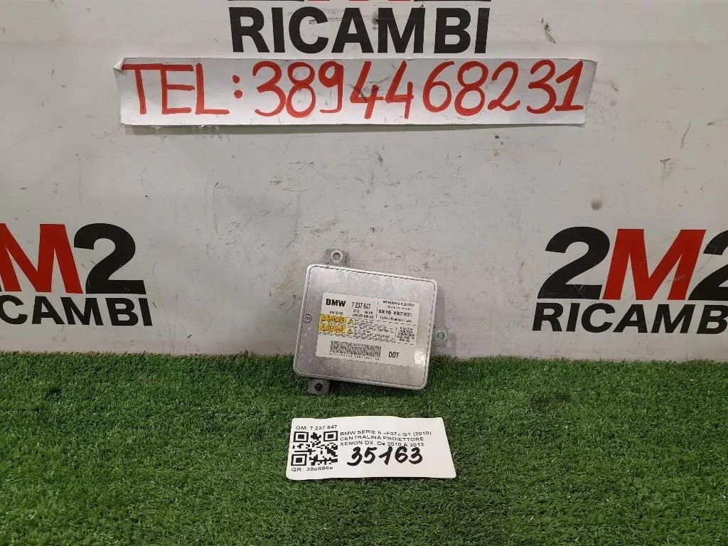 Centralina Proiettore Xenon DX 7 237 647 Bmw Serie 5 F07 GT 2010