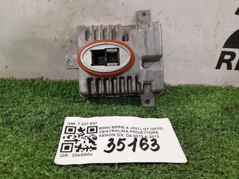 Centralina Proiettore Xenon DX 7 237 647 Bmw Serie 5 F07 GT 2010