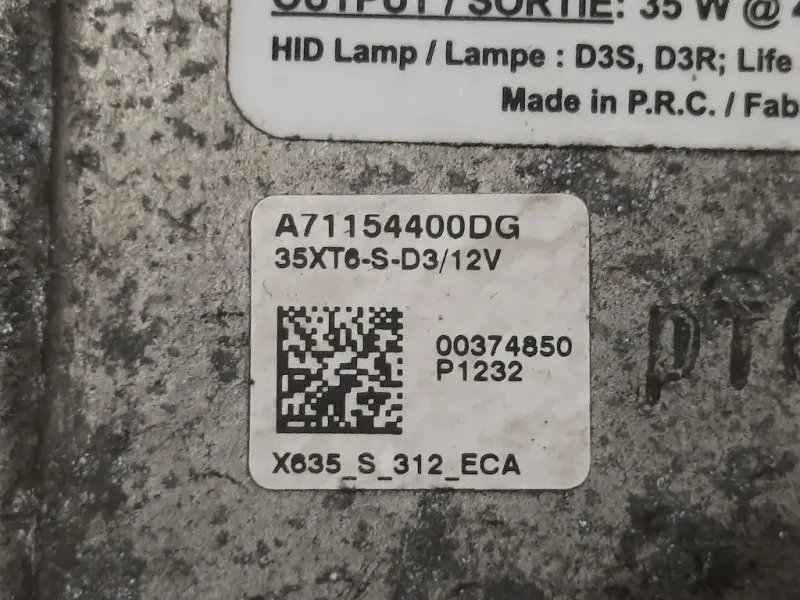 Centralina Proiettore Xenon SX A71154400DG Land Rover Range Rover Evoque I 2011