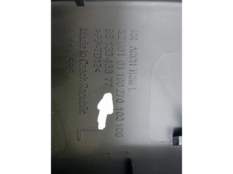 Modanatura Paracolpi Parafango POST SX 9813346877 Citroen C3 III 2016