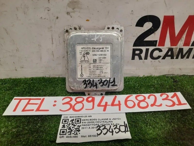 Centralina Proiettore Xenon SX 5DC009060-20 AN Mercedes Classe E S212 SW 2009