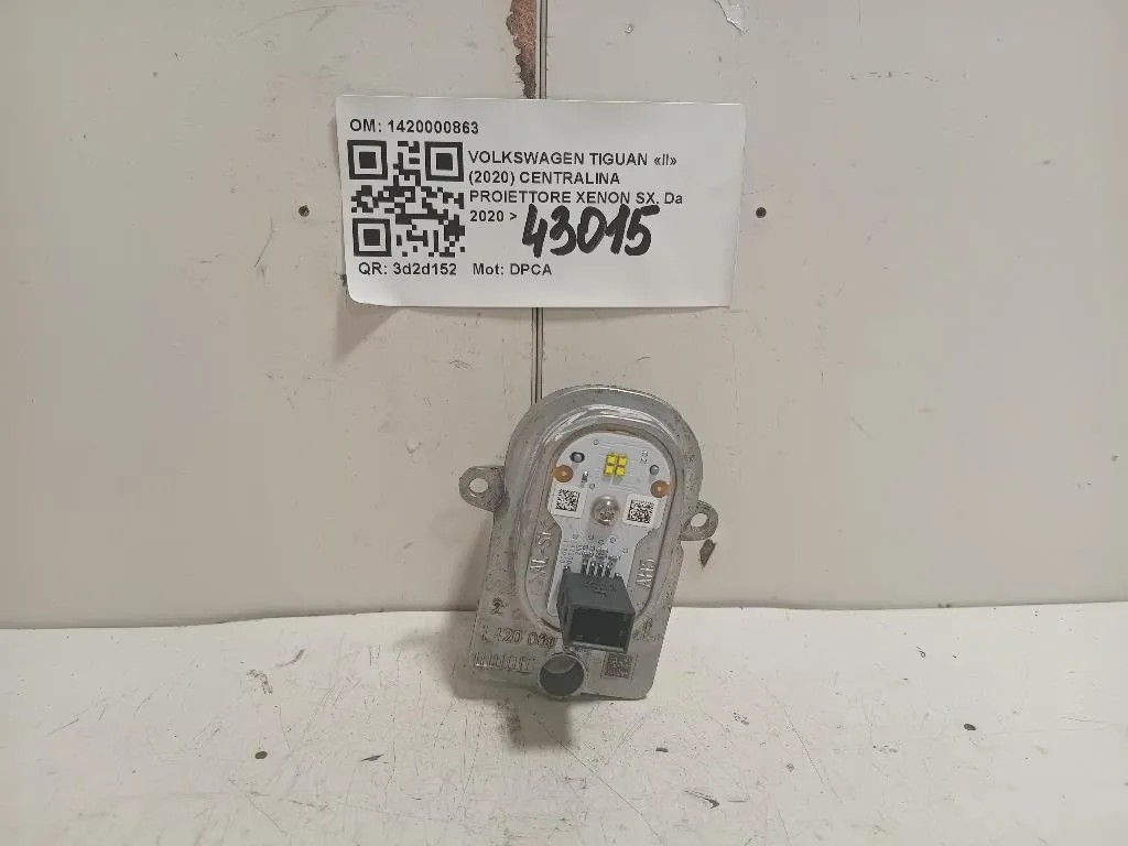 Centralina Proiettore Xenon SX 1420000863 Volkswagen Tiguan II 2020