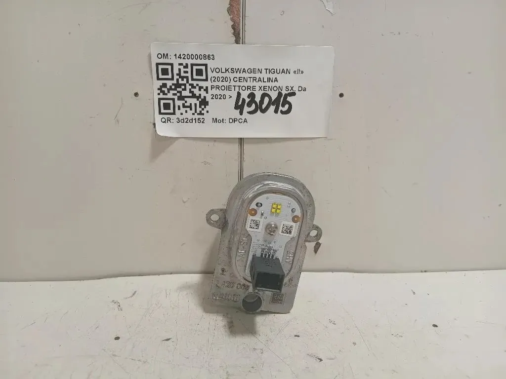 Centralina Proiettore Xenon SX 1420000863 Volkswagen Tiguan II 2020