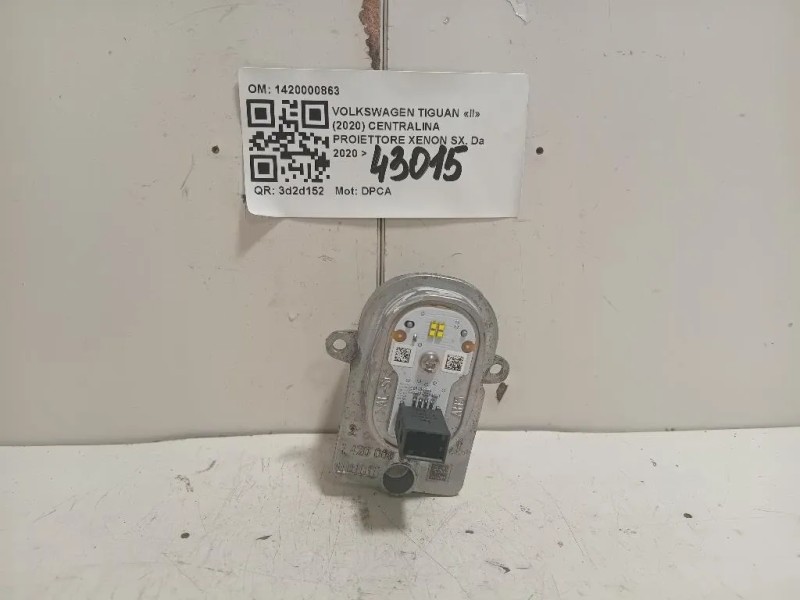 Centralina Proiettore Xenon SX 1420000863 Volkswagen Tiguan II 2020