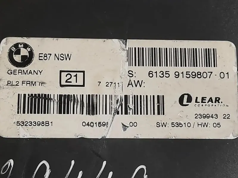 Centralina Proiettori Adattivi 9159807-01 Bmw Serie 1 E87 Berlina 2005